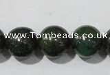 CIS03 15.5 inches 10mm round green iron stone beads wholesale