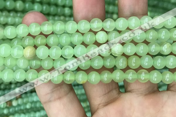 CJB309 15.5 inches 6mm round dyed green jade gemstone beads