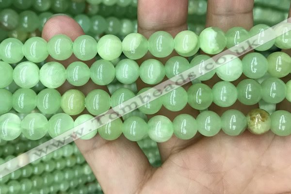 CJB310 15.5 inches 8mm round dyed green jade gemstone beads