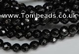 CJB45 15.5 inches 6mm faceted round natural jet gemstone beads