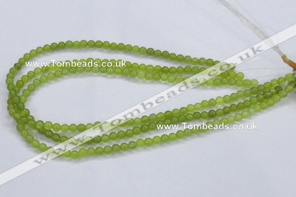 CKA01 15.5 inches 4mm round Korean jade gemstone beads