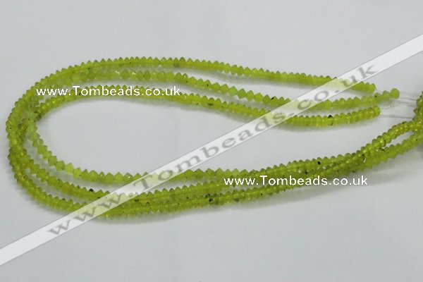 CKA10 15.5 inches 3*5mm rondelle Korean jade gemstone beads