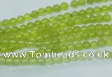 CKA101 15.5 inches 4mm round Korean jade gemstone beads