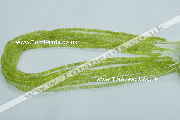 CKA101 15.5 inches 4mm round Korean jade gemstone beads