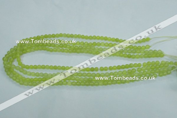 CKA102 15.5 inches 5mm round Korean jade gemstone beads