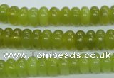 CKA104 15.5 inches 5*10mm rondelle Korean jade gemstone beads