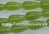 CKA105 15.5 inches 10*20mm teardrop Korean jade gemstone beads