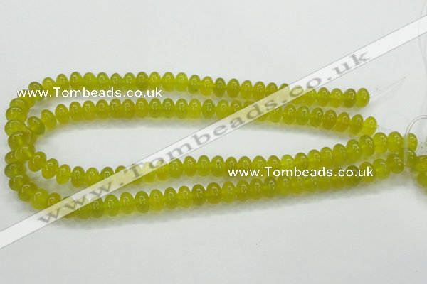 CKA11 15.5 inches 6*10mm rondelle Korean jade gemstone beads