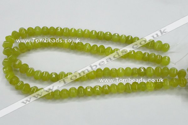 CKA14 15.5 inches 6*10mm rondelle Korean jade gemstone beads