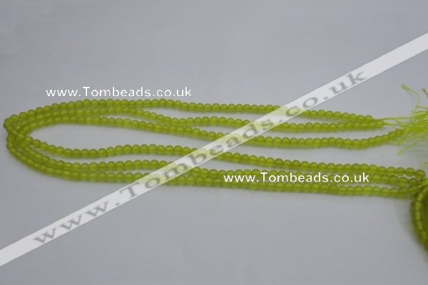 CKA201 15.5 inches 4mm round Korean jade gemstone beads