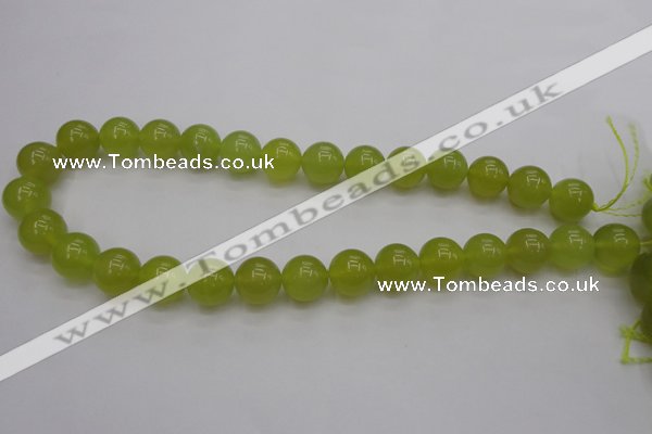 CKA206 15.5 inches 14mm round Korean jade gemstone beads