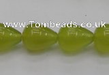 CKA213 15.5 inches 13*18mm teardrop Korean jade gemstone beads