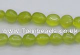 CKA215 15.5 inches 6*8mm nuggets Korean jade gemstone beads