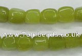 CKA23 15.5 inches 7*10mm nugget Korean jade gemstone beads