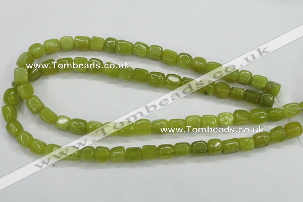 CKA23 15.5 inches 7*10mm nugget Korean jade gemstone beads