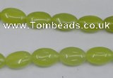 CKA243 15.5 inches 8*12mm oval Korean jade gemstone beads