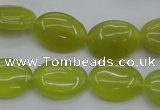 CKA246 15.5 inches 13*18mm oval Korean jade gemstone beads