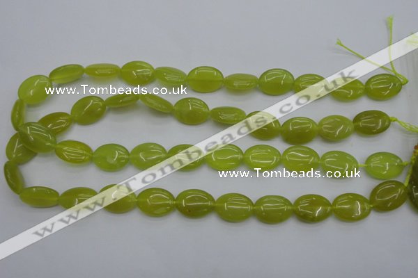 CKA246 15.5 inches 13*18mm oval Korean jade gemstone beads