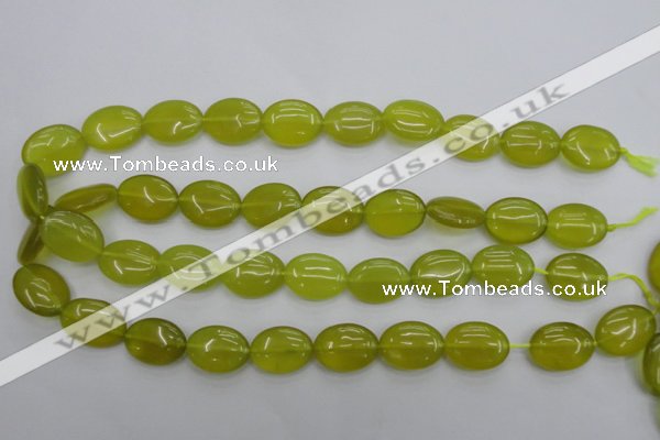 CKA247 15.5 inches 15*20mm oval Korean jade gemstone beads