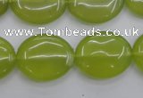 CKA248 15.5 inches 18*22mm oval Korean jade gemstone beads