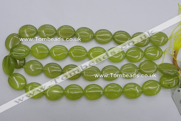 CKA248 15.5 inches 18*22mm oval Korean jade gemstone beads