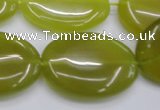 CKA251 15.5 inches 22*30mm oval Korean jade gemstone beads