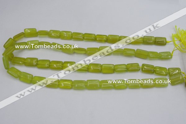 CKA260 15.5 inches 10*14mm rectangle Korean jade gemstone beads