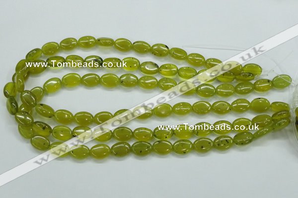 CKA32 15.5 inches 10*14mm oval Korean jade gemstone beads