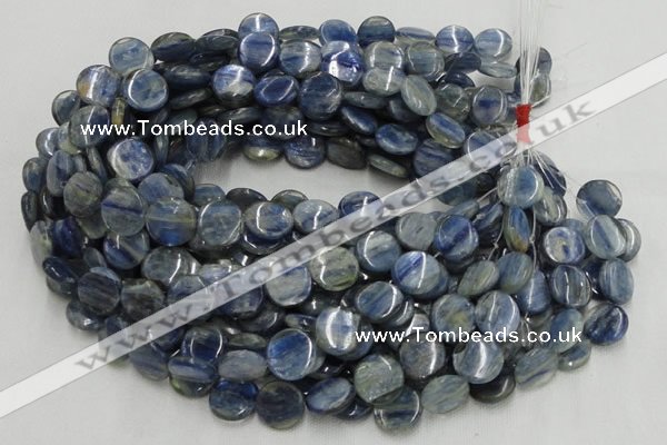 CKC01 16 inches 18mm flat round natural kyanite beads wholesale