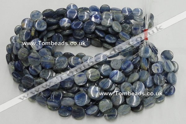 CKC03 16 inches 30mm flat round natural kyanite beads wholesale