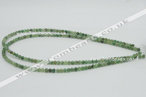 CKC100 16 inches 5mm round natural green kyanite beads wholesale