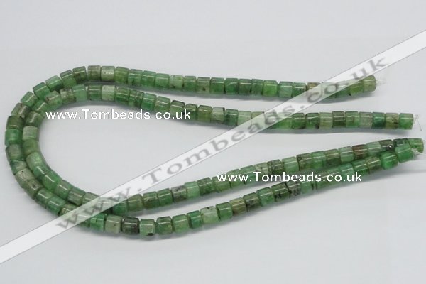 CKC104 16 inches 6*8mm column natural green kyanite beads wholesale