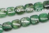 CKC105 16 inches 10*10mm square natural green kyanite beads wholesale