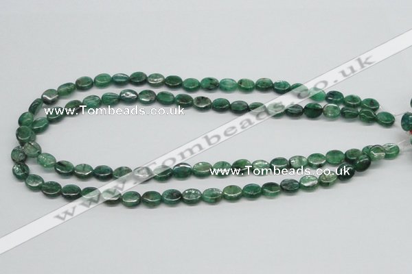 CKC110 16 inches 8*10mm oval natural green kyanite beads wholesale