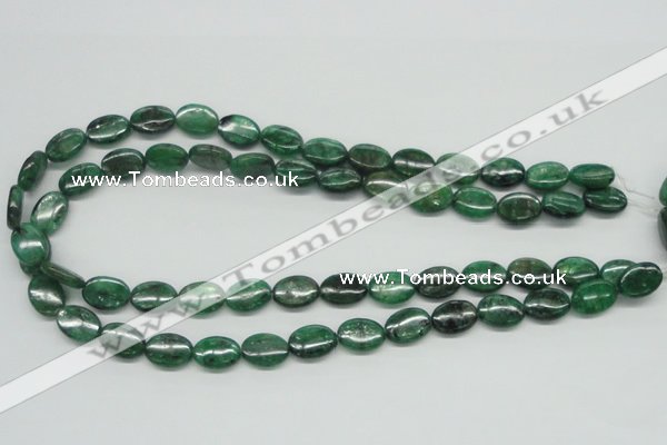 CKC112 16 inches 10*14mm oval natural green kyanite beads wholesale