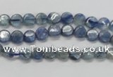 CKC201 15.5 inches 6mm flat round natural kyanite beads wholesale