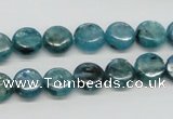 CKC21 16 inches 10mm flat round natural kyanite beads wholesale