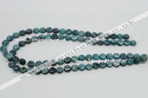 CKC21 16 inches 10mm flat round natural kyanite beads wholesale