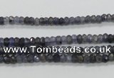 CKC215 15.5 inches 3*4mm faceted rondelle natural kyanite beads