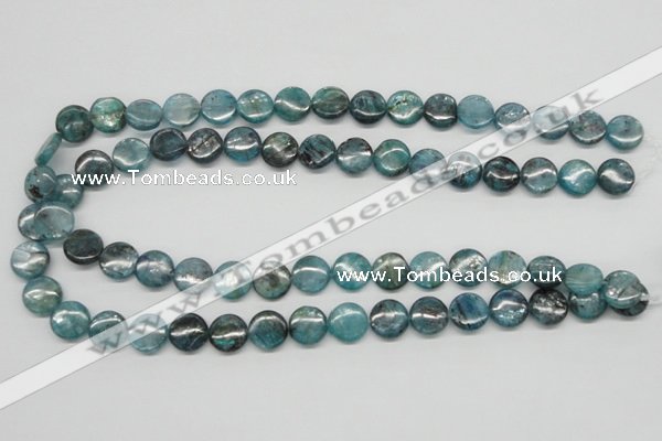 CKC22 16 inches 12mm flat round natural kyanite beads wholesale