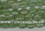 CKC266 15.5 inches 8*10mm oval natural green kyanite beads