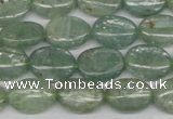 CKC271 15.5 inches 10*14mm oval natural green kyanite beads