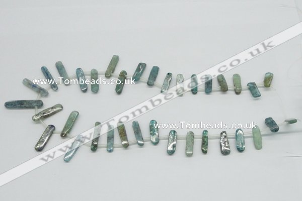 CKC31 16 inches 6*25mm wand natural kyanite beads wholesale