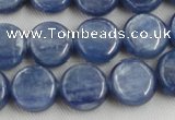 CKC510 15.5 inches 6mm flat round natural Brazilian kyanite beads