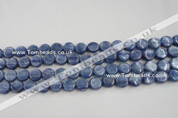 CKC510 15.5 inches 6mm flat round natural Brazilian kyanite beads