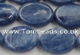 CKC536 15.5 inches 13*18mm oval natural Brazilian kyanite beads