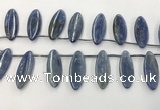 CKC552 Top drilled 10*25mm marquise natural kyanite beads