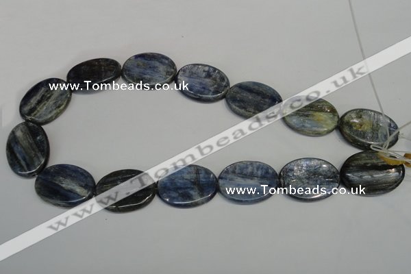 CKC57 15.5 inches 22*30mm oval natural kyanite beads wholesale