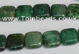 CKC62 15.5 inches 12*12mm square natural green kyanite beads