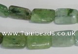 CKC65 15.5 inches 8*12mm rectangle natural green kyanite beads